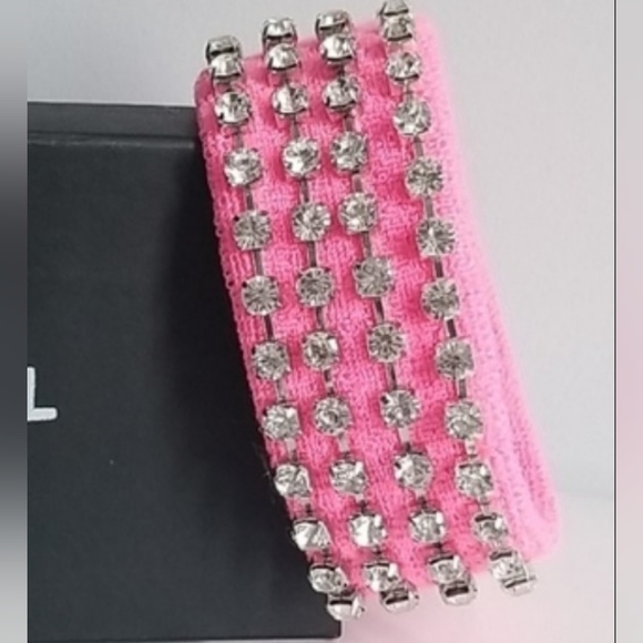 Pink Barbie rhinestone headband